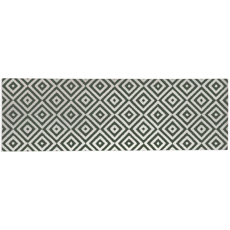 Tapis d'extérieur antidérapant Ikat Eye, Tapis de couloir 2 pi 6 po x 8 pi