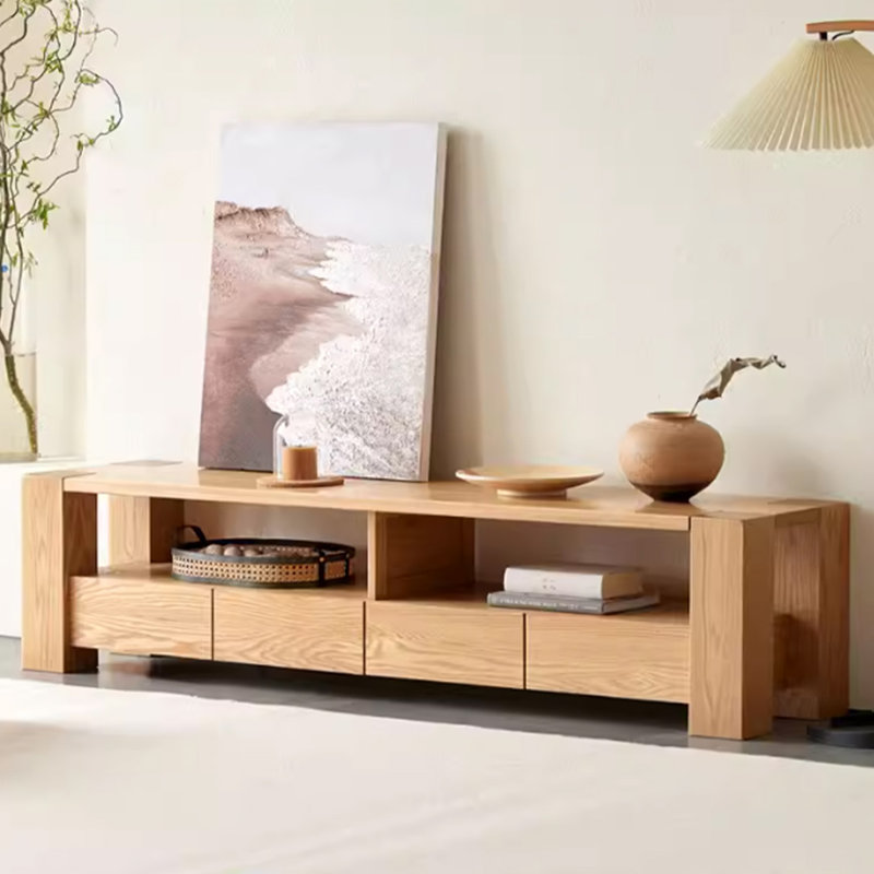 Meuble télé moderne simple à grande capacité, H 16,54 po x L 78,74 po x l 17,72 po