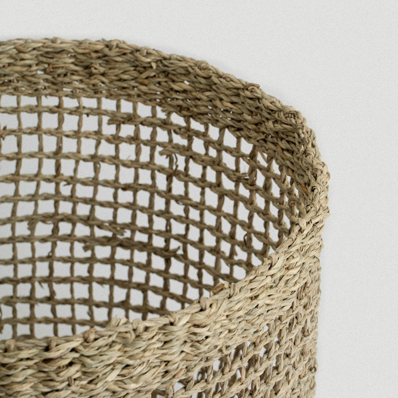 Grand panier en ruppie maritime Siwa - moyen, 22.44, H 11 po x l 12,25 po x P 12,25 po