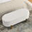 Modern Oval Upholstered Storage Bench