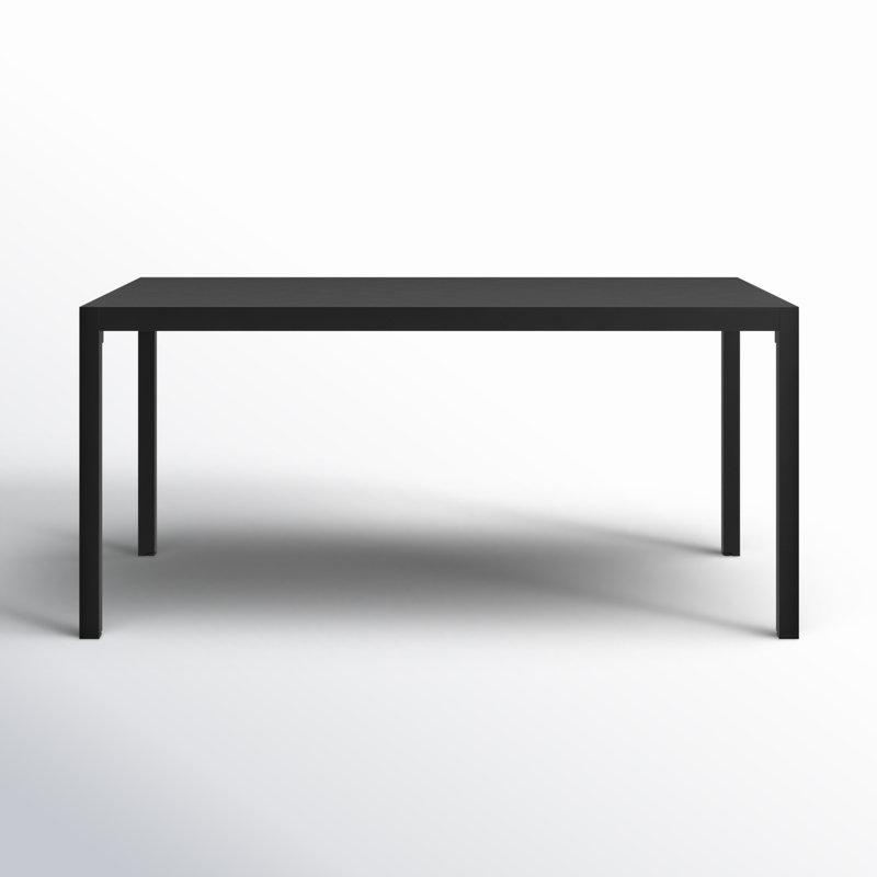 Armando Aluminum Outdoor Dining Table, Black