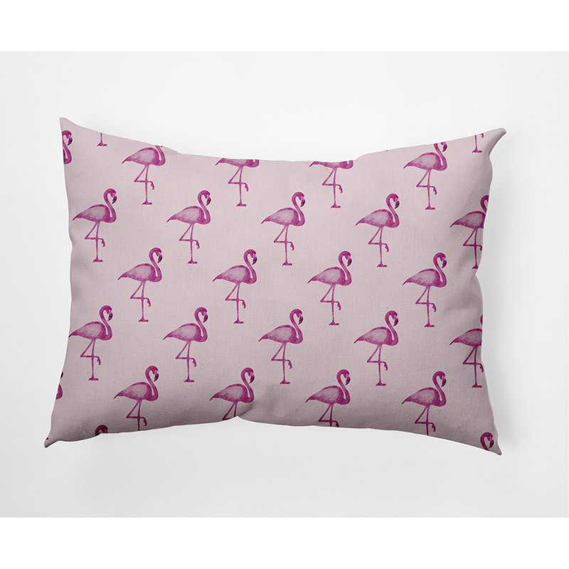 Coussin lombaire intérieur / extérieur Flamingo, rose