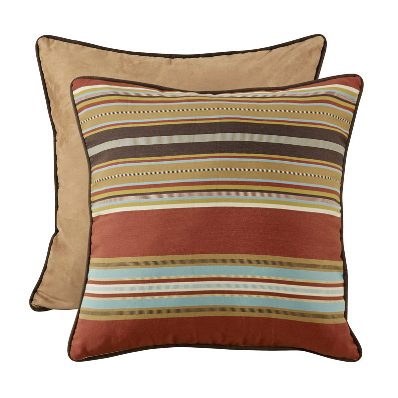 Calhoun Western Southwestern Euro Sham 27x27 inch, Red