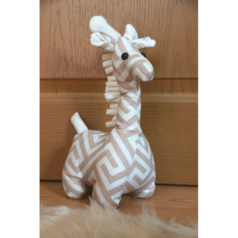 Raelynn Giraffe Fabric Floor Door Stop