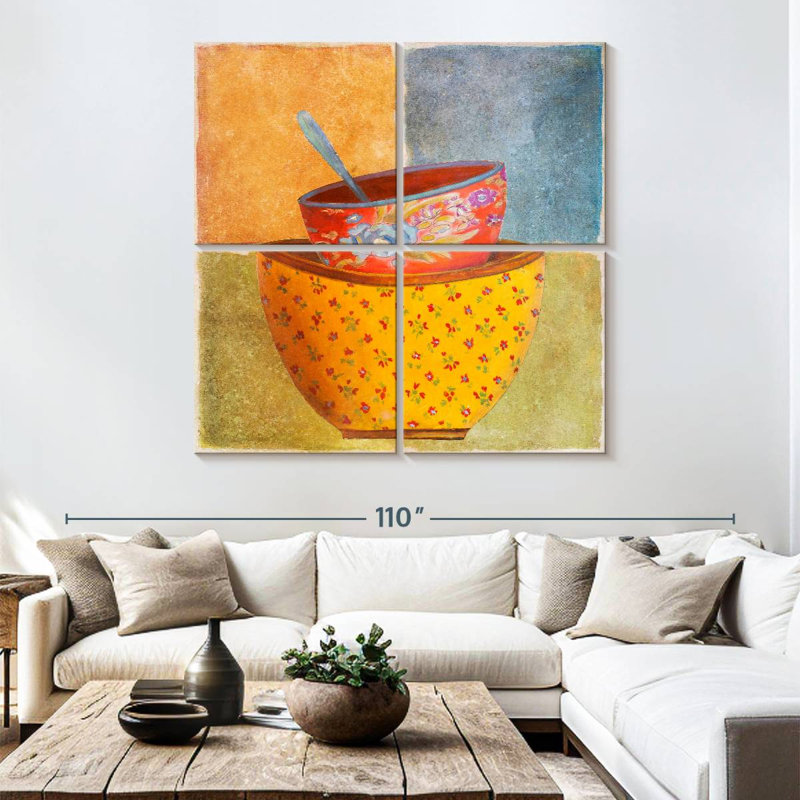 Senne Collage Bowls II, 74" H x 74" W