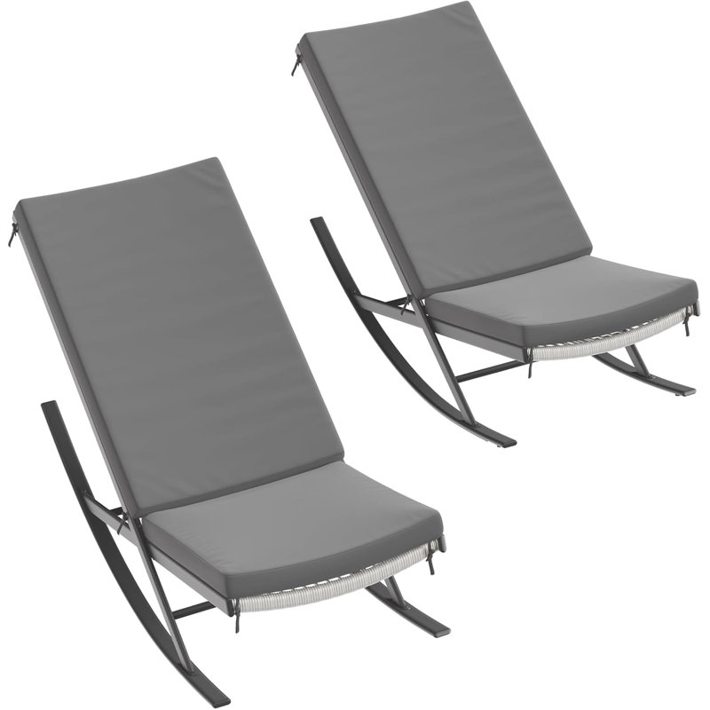 Outdoor Lounge Chair, Grey