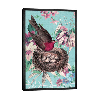 Bird Nest Collage by Piddix - Painting on Canvas