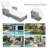 Outdoor Long Reclining Chaise, Wicker Lounge With Armrests, Patio Adjustable Recliner With Soft Removable Cushions, All Weather Rattan Pool Lounge For Poolside & Garden, Beige
