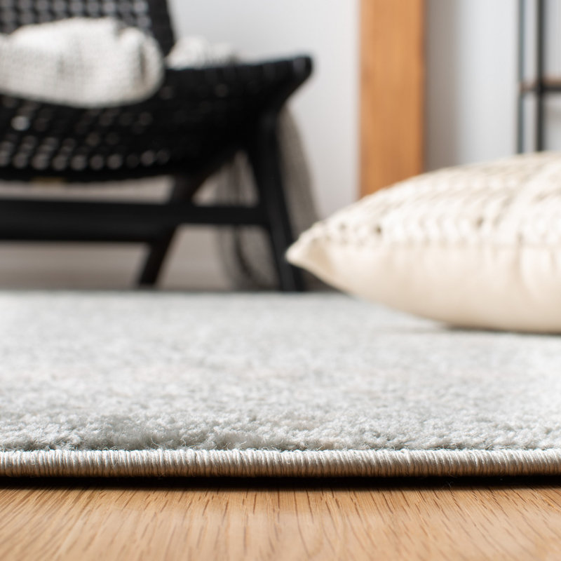 Tapis gris / ivoire Chun Southwestern, Tapis de couloir 2 pi x 15 pi