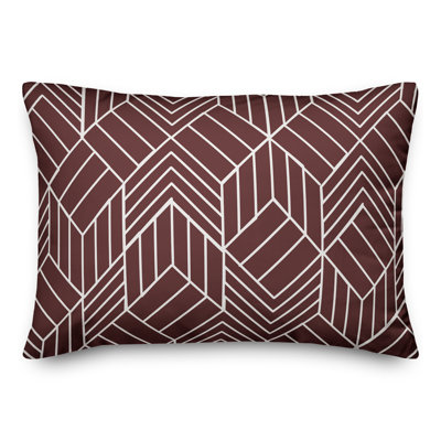  Coussin décoratif géométrique intérieur / extérieur en polyester
