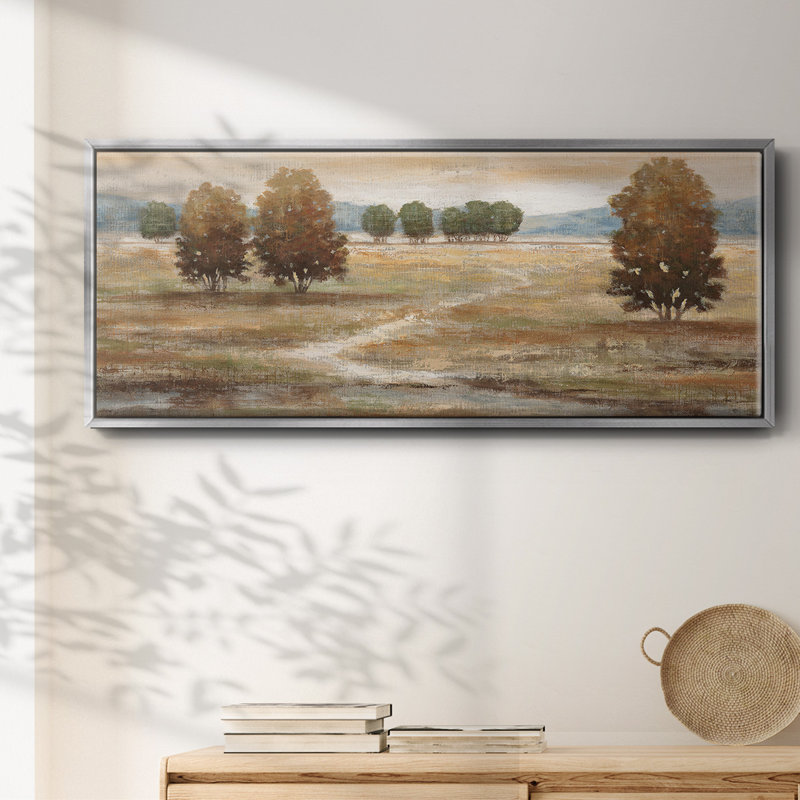 Lin paysage I - toile encadrée, H 8 po x l 20 po