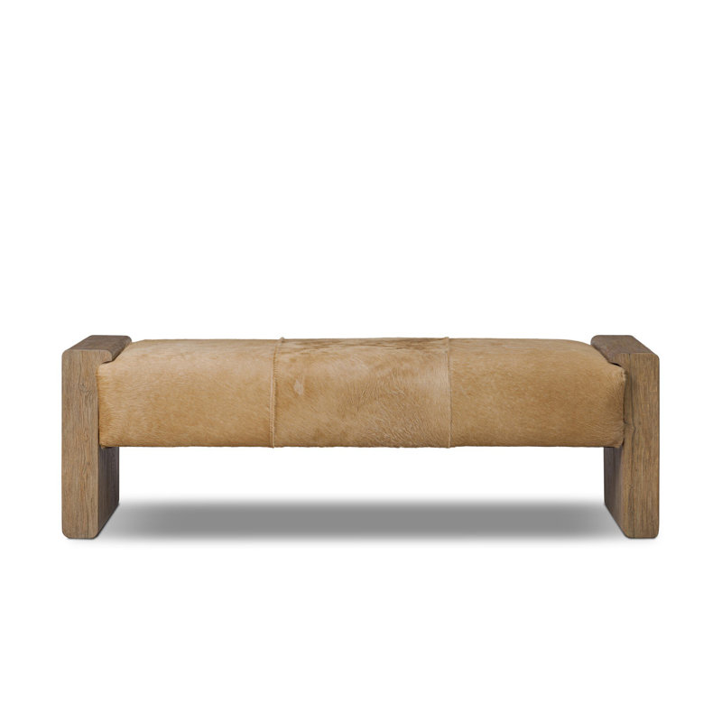 Knox Accent Bench-Light Hair on Hide