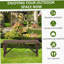 Banc de jardin en bois pour 2 personnes Outsunny