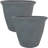 Kristie Round Gray Polyresin Outdoor Planter Pot with a Weather-Resistant Finish - Set of 2-456711172