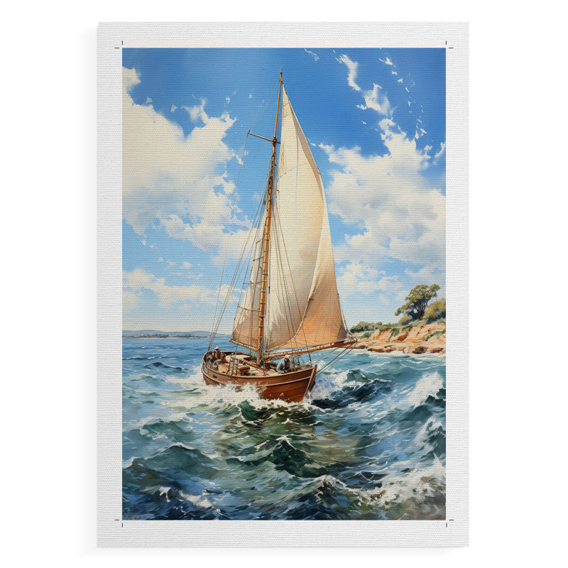 NAUTICAL Series CCSCXXIV - Impression sur toile seulement - NON CADRE, H 18 po x l 12 po