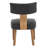 Upholstered Solid Wood Dining Chair Side Chair with Curved Backrest-110036792-110036795