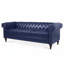 Canapé en cuir PU 83,6 po avec accoudoirs roulés et garniture cloutée 83,6 po-1947259836