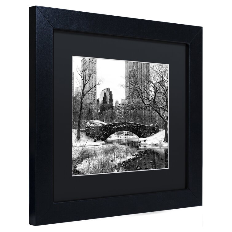 « gapstow bridge central park », reproduction de photo sur toile encadrée