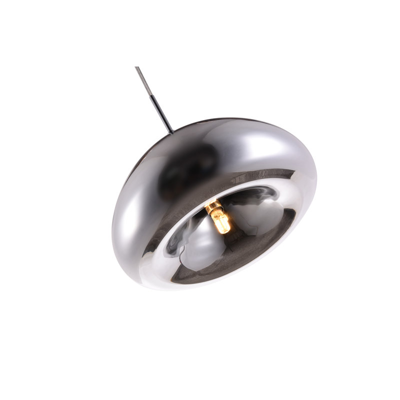 Gwenda 1 - Light Single Pendant, Chrome, 68" H x 11" W x 11" D