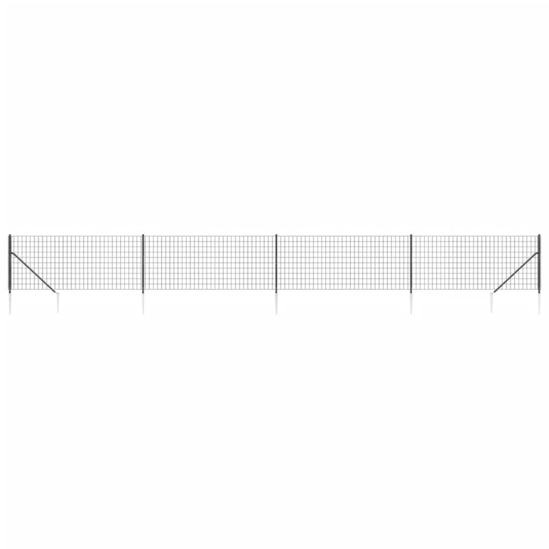 Benon Metal Wire/Mesh Fence, 100cm H x 1000cm W x 7.5cm D, 7, Anthracite