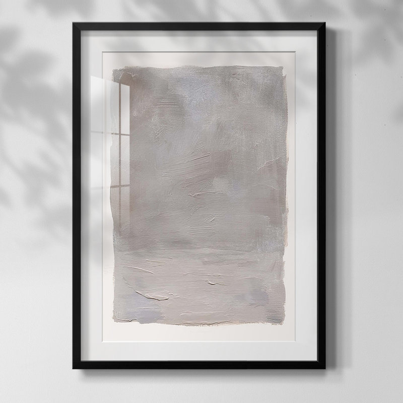 Impression sur cadre photo Ocean Ocean II, Papier avec cadre noir, Blanc