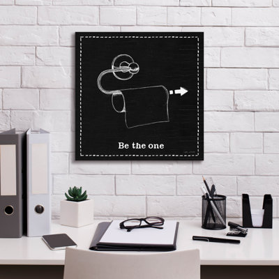 Toile épique Graffiti «Home Imprement 4 Black» par Myles Sullivan, 18 po x 18 po