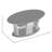 Cushing Oval Glass Top Dining Table