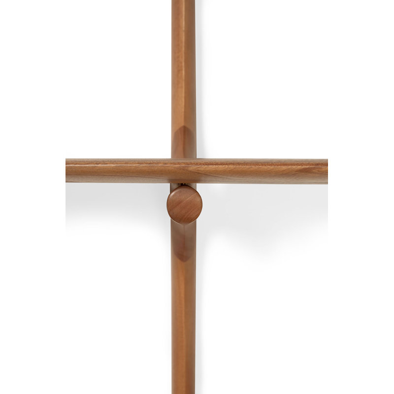 PI Wall Shelf - Varnished Brown - 2 Shelves, Varnished Brown