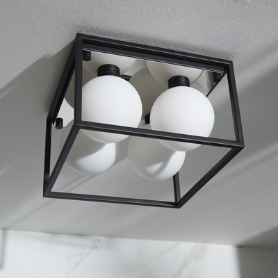 Rudin Glass Flush Mount