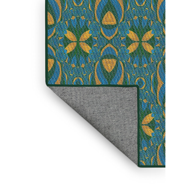 Geometric Indoor Rug, Rectangle 2' x 3'