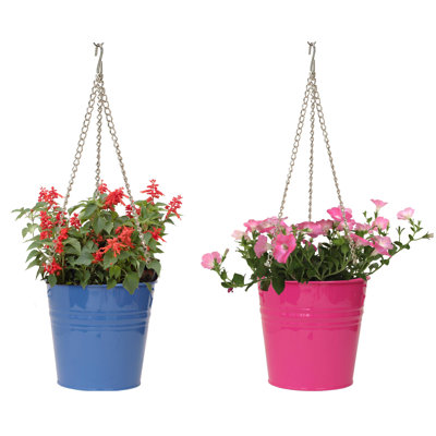 Ensemble de 2 pots suspendus en émail