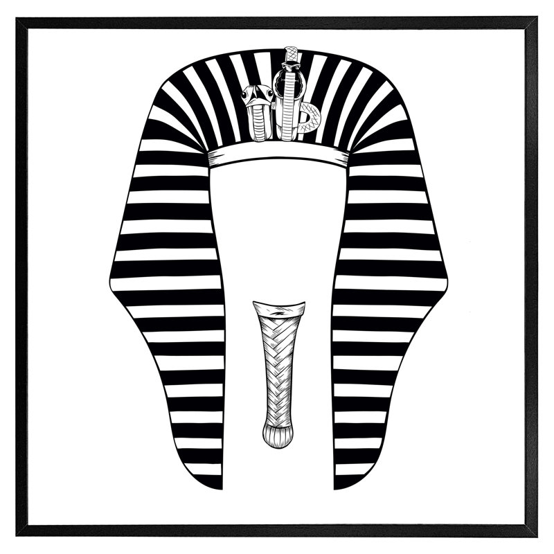 Arriel Tutankhamun - Single Picture Frame Print, Black Framed, 41cm H x 41cm W x 4cm D