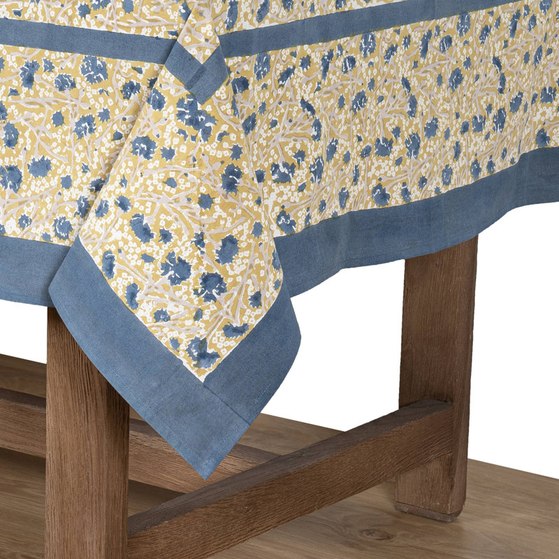 Durkee Tablecloth, 59" Square, Blue/Green