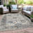 Machine Washable Indoor/Outdoor Xhevrie Putty Rug-614154512