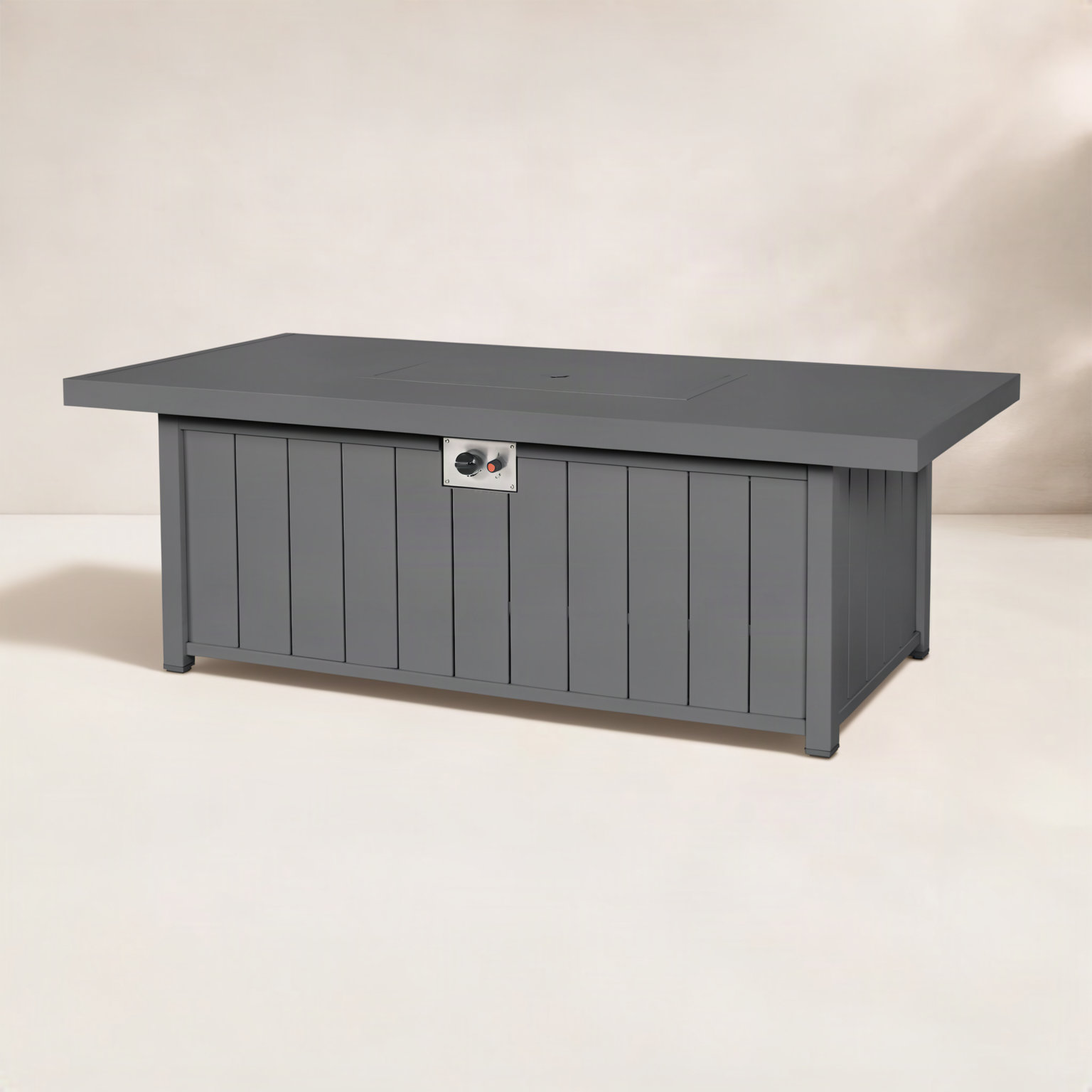 Rectangle Fire Pit Table, Black