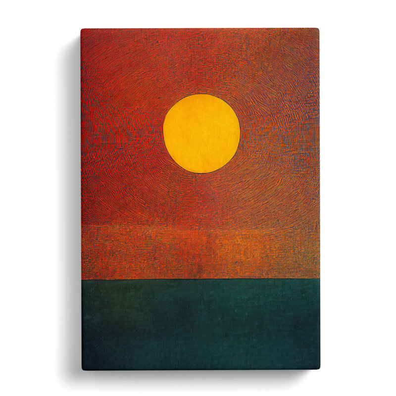 Pitre Sun Painting - Wrapped Canvas, 76cm H x 50cm W