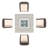 Schwerin Wicker 4 - Person Patio Conversation Set with Cushions