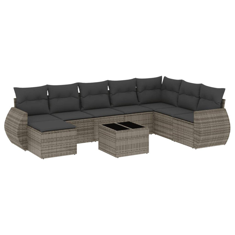 Vidaxl Garden Sofa Set Grey