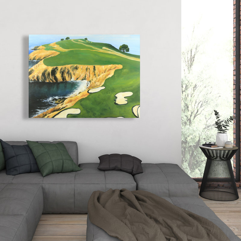 Pebble Beach Golf Liens - Toile panoramique pour la décoration intérieure