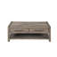 Table basse 50 po, aucun assemblage requis, finition chêne blanc