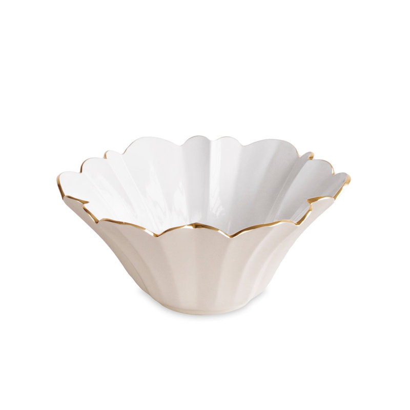 Encanto Avril Medium Bowl, Cream;White