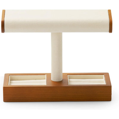Solid Wood Watch Display Stand T-bar Watch Stand for Men and Women Jewelry Accessory Organizer for Store and Home