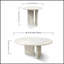 Ensemble de tables basses luxueuses en marbre, petites et grandes tables pour l'élégance du salon-80463848