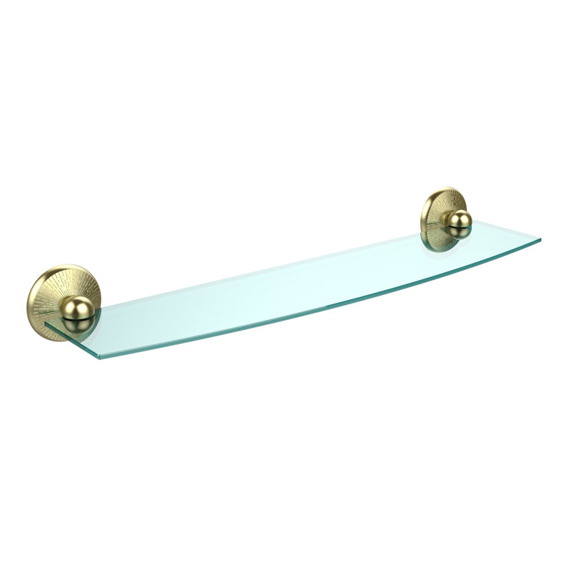 Marchmont Bracket Shelf, 24", Satin Brass