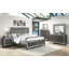Table de chevet - Gris foncé