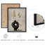 Ensemble de 4 pièces d'art mural moderne vase neutre - impressions bohème minimalistes avec de l'herbe de pampa pour la chambre ou le salon-112375390-112375388