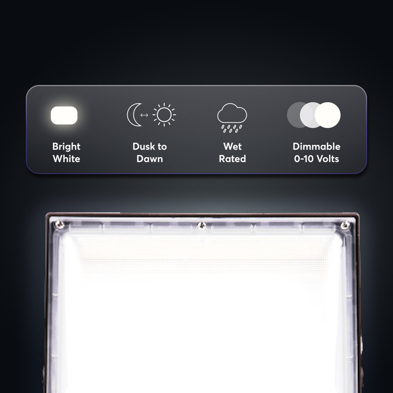 Traditional Wallpack - 15700 Lumen - 4000K - Bronze