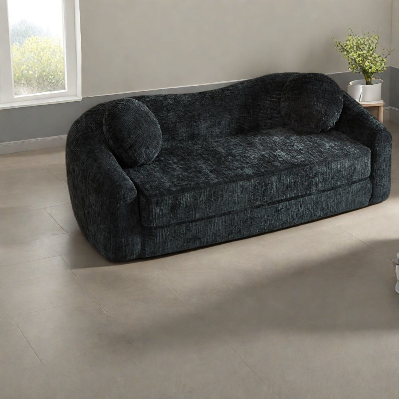 Canapés convertibles à compression, fauteuil inclinable 86 po Chenille