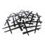 Macomber Steel Wall 15 - Hook Wall Mounted Coat Rack