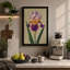 Bearded Iris Botanical - Wrapped Canvas-1689833455-1689833462